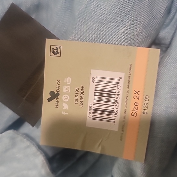 John Mark Star Embroidered Wire Collar Long Roll-Tab Sleeve Button-FrontvShirt - Picture 10 of 11